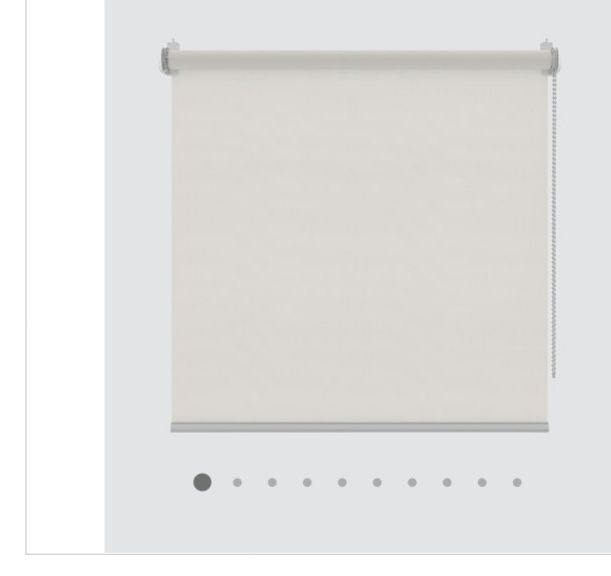 Opaque White Roller Blind 0.90x2.50