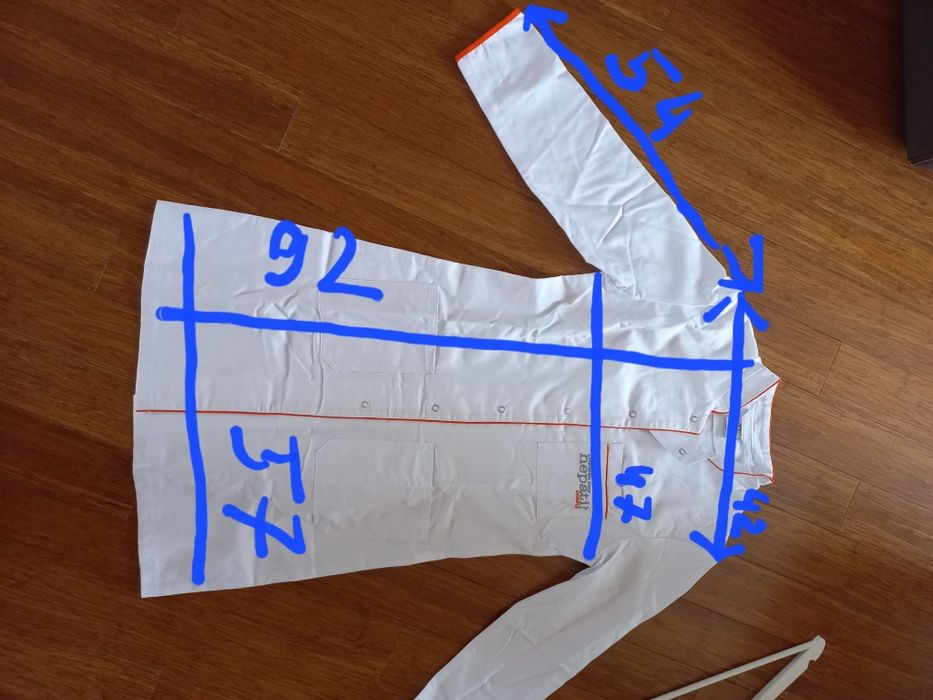 Fartuch biały damski nowy 36