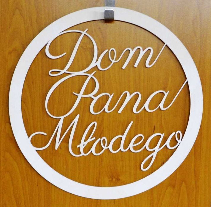 Koło ślubne dom Panny Młodej itp. dekoracja 30cm