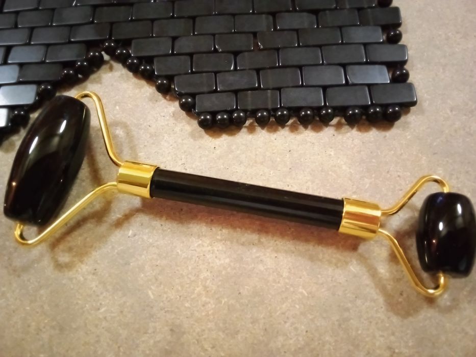 Obsidiana Natural - Massagem Facial - Gua Sha - NOVO