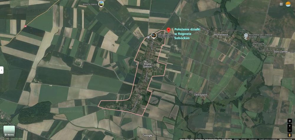 Działka budowlana Rogów Sobócki.