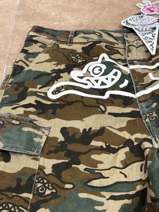 Штани Ice Cream x Billionaire boys club  BBC Camo Cargo y2k sk8 drill