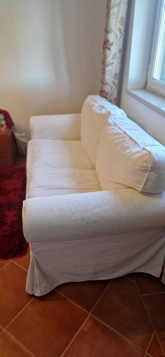 Sofa 2 lugares Branco Ikea EKTORP para desocupar (1,79mtx0,88mt)