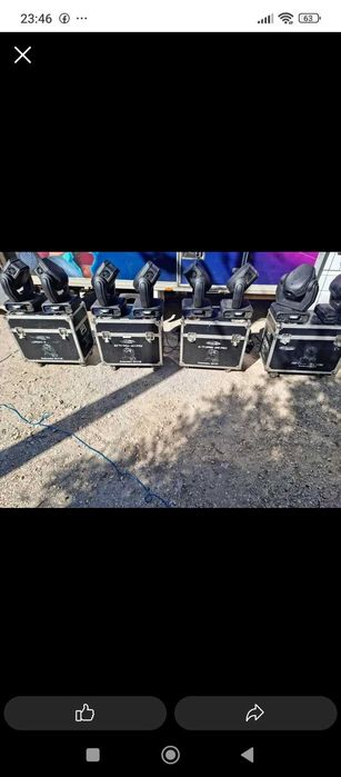 8 Moving heads showtec 250