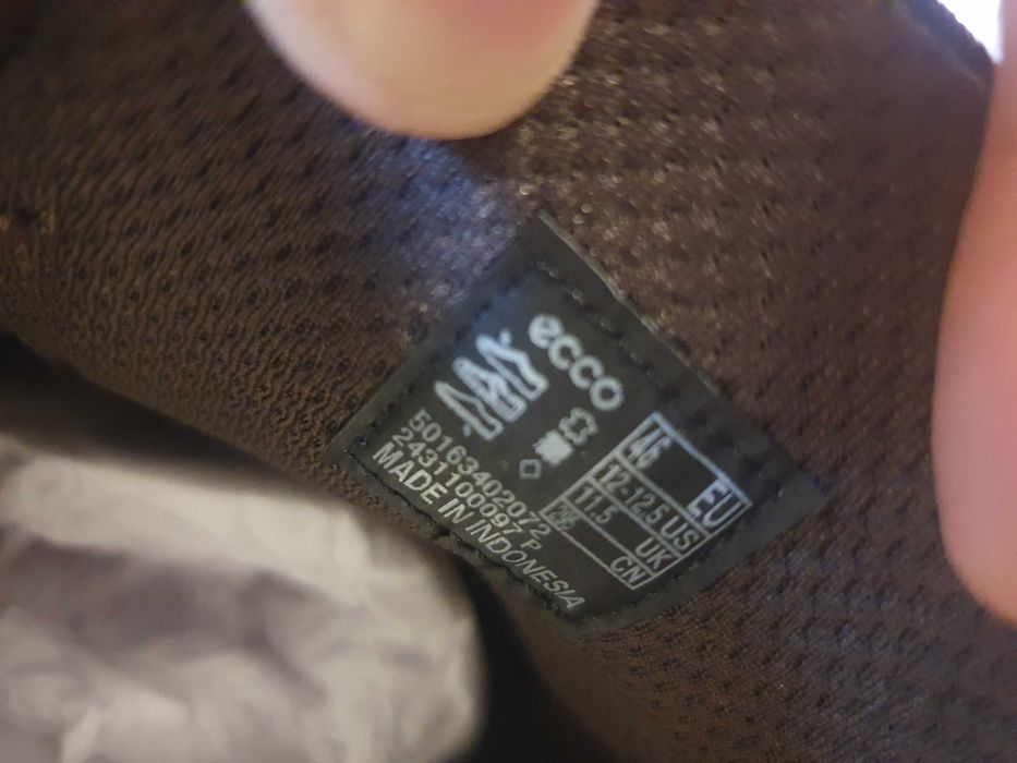 Buty męskie skórzane brązowe sneakersy Ecco Byway 46 EU
