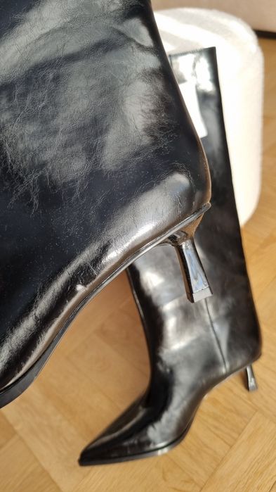 Чорні чоботи zara