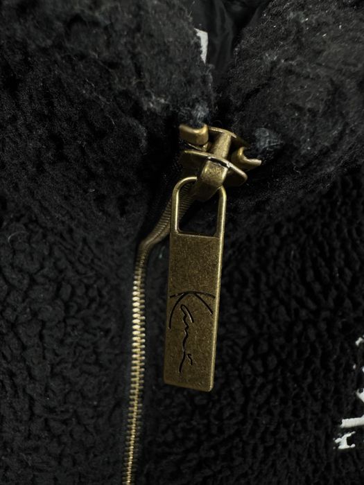 Karl Kani czarna kurtka pikowana ocieplana puffer miś baranek M