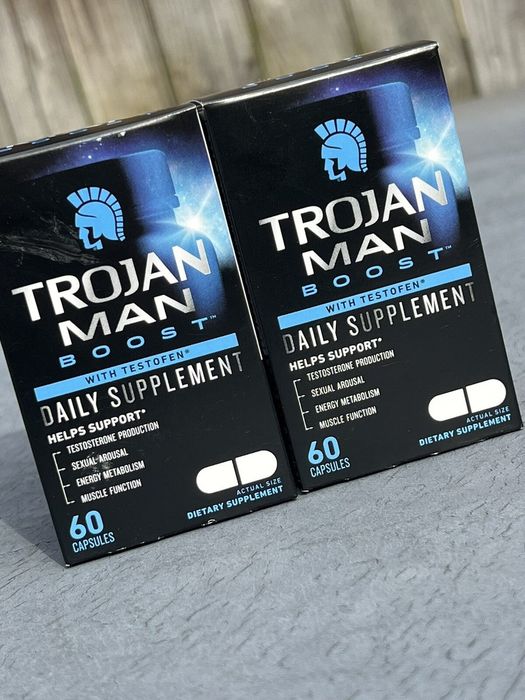 Тестостерон для чоловіків, TROJAN MAN BOOST, це комплекс з тестофеном ...