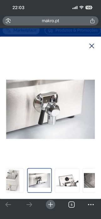 Fritadeira Elétrica METRO Professional 8L — Como Nova
