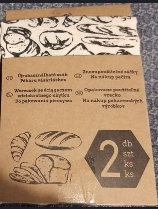 Woreczki na chleb zywnosc ekologiczny bawelniany