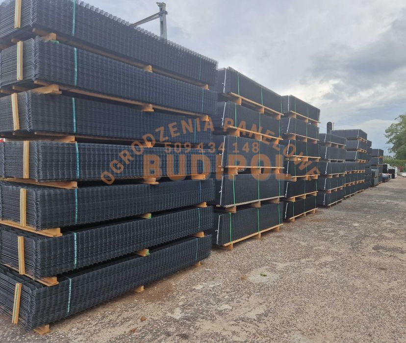 Panel ogrodzeniowy fi4 153cm ocynk + RAL 7016