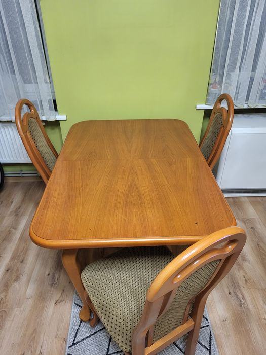 Stół drewniany składany