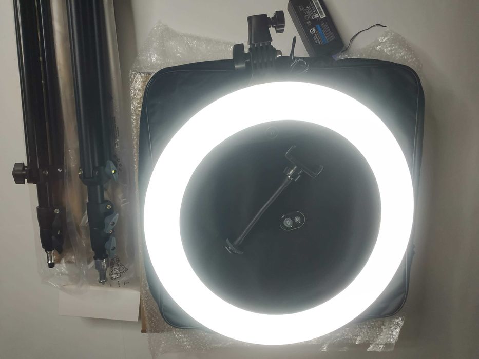 Кольцевая LED лампа 45 со штативом. Для блогера косметолога фотографа