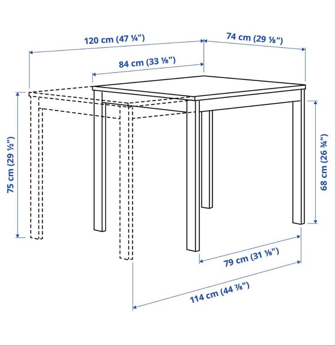 Mesa de Refeicao extensivel
