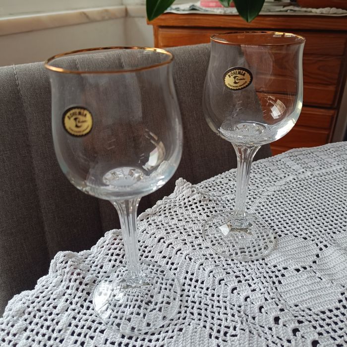 12 copos cristal boémia