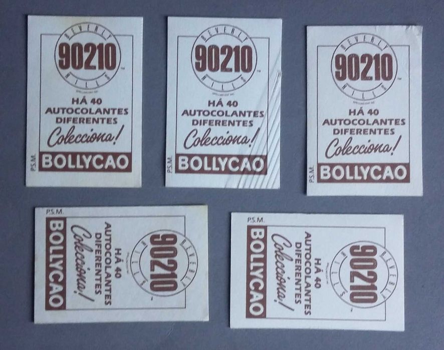 Antigos autocolantes Beverly Hills da Bollycao