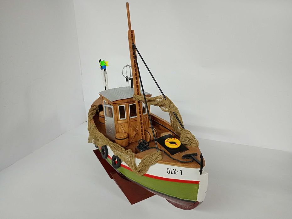 Model Kutra Rybackiego OLX-1 drewno rękodzieło statek okręt