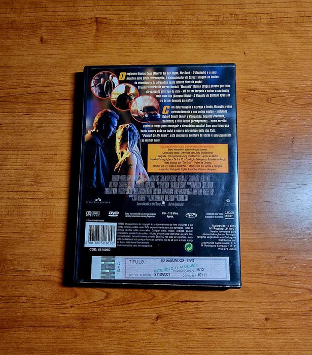 60 SEGUNDOS (Nicolas Cage/Angelina Jolie/Giovanni Ribisi/Robert Duvall