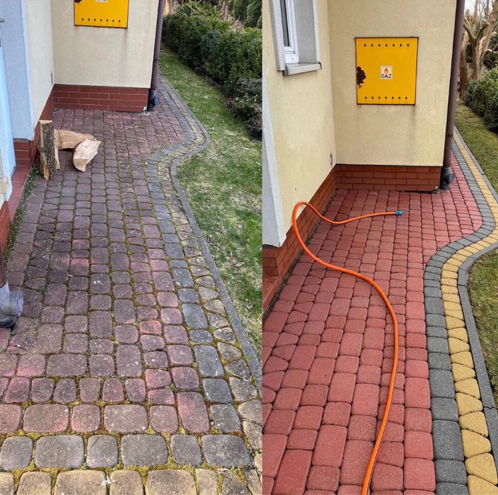 Мийка брукіки та парканів