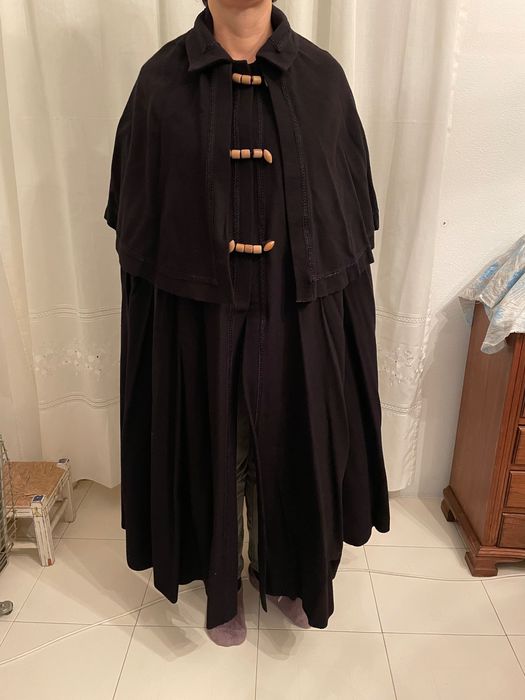 Capa preto fazenda unissexo quente para inverno