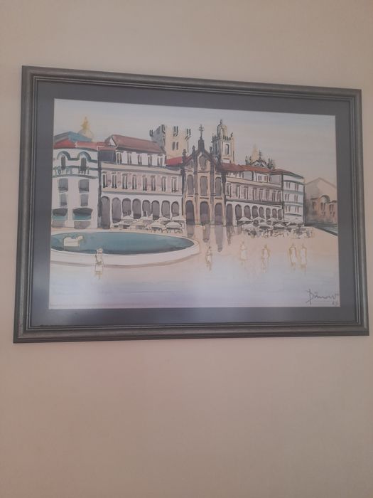 Quadro da Avenida Central de Braga.