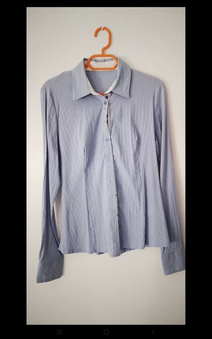 Camisa azul, tamanho S