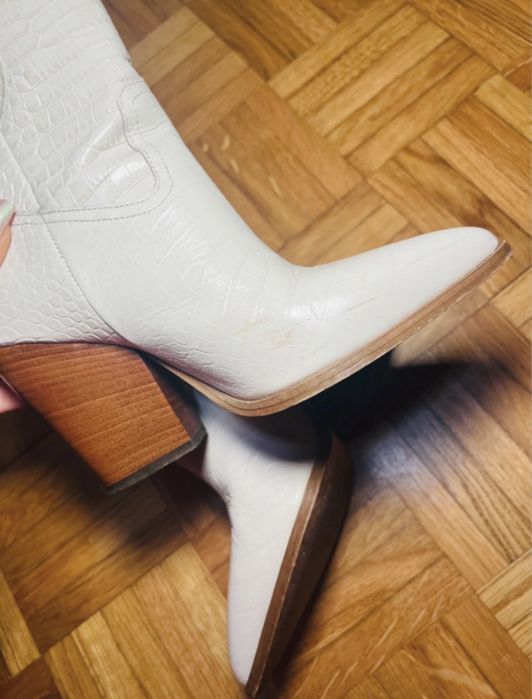 Texanas couro genuíno Twinset