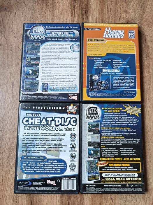 PlayStation 2 CHEATS (cztery płyty)