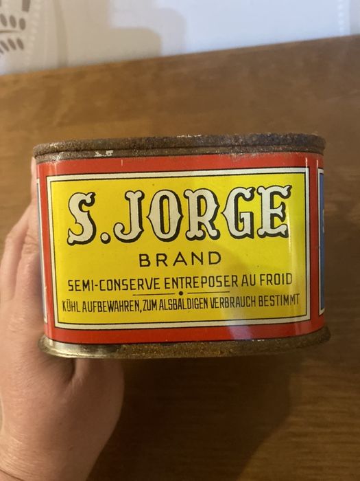 Lata anos 40/50 Anchovas S. Jorge 550g