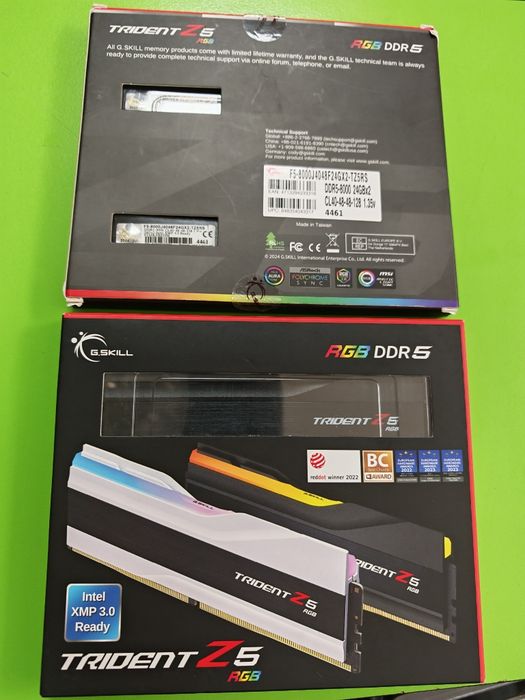 DDR5 48GB 2x 24Гб DIMM 8000MHz G.SKILL Trident Z5 RGB оперативна пам'ять для ПК KIT