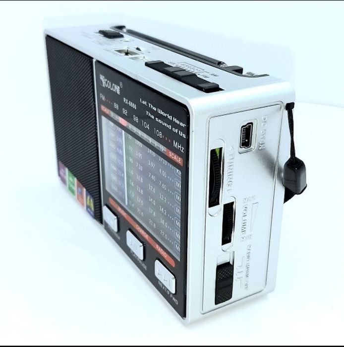 Радіоприймач Golon RX-8866 акумуляторний з ліхтарем та mp3 microSD USB