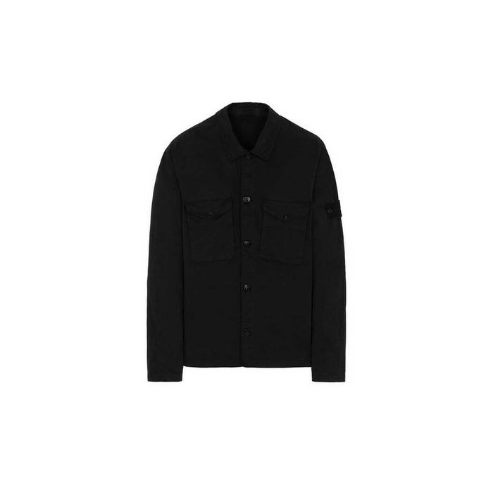 Куртка-Сорочка STONE ISLAND 123F2 Ghost Piece Overshirt Black SI0106-B
