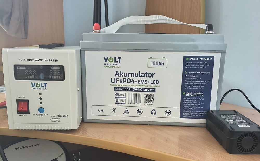 Комплект резервного живлення volt Polska + додаткова зарядка Lifepo4