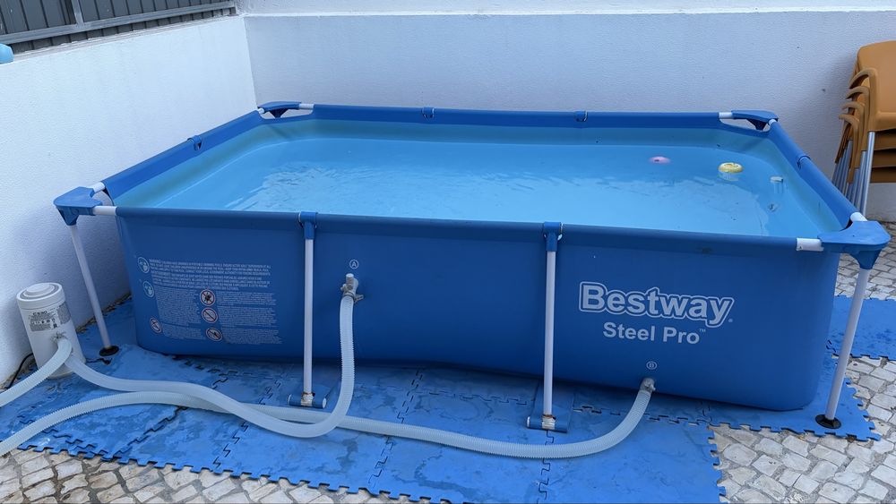 Piscina bestway steek pro (só piscina, filtro vendido em separado)