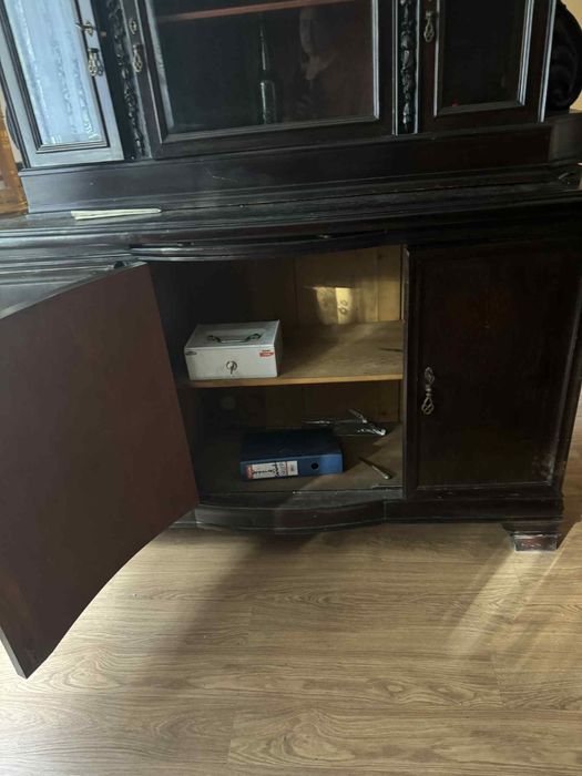 Kredens przedwojenny dębowy antyk vintage