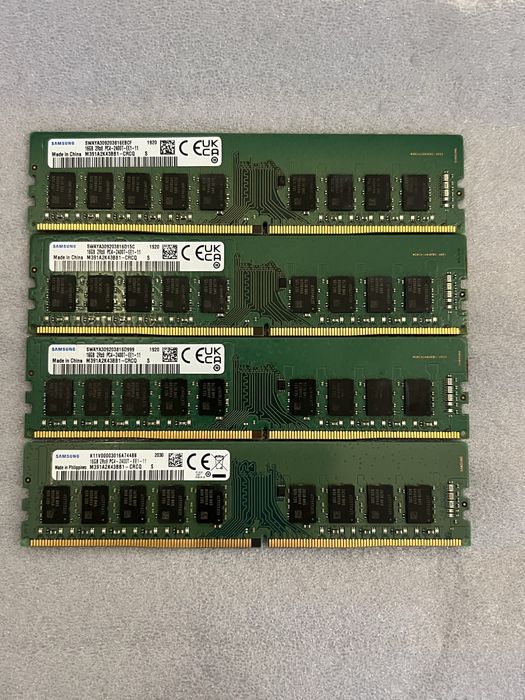 pamięć RAM Samsung 16 GB DDR4 2400 MHz ECC UDIMM 6 sztuk