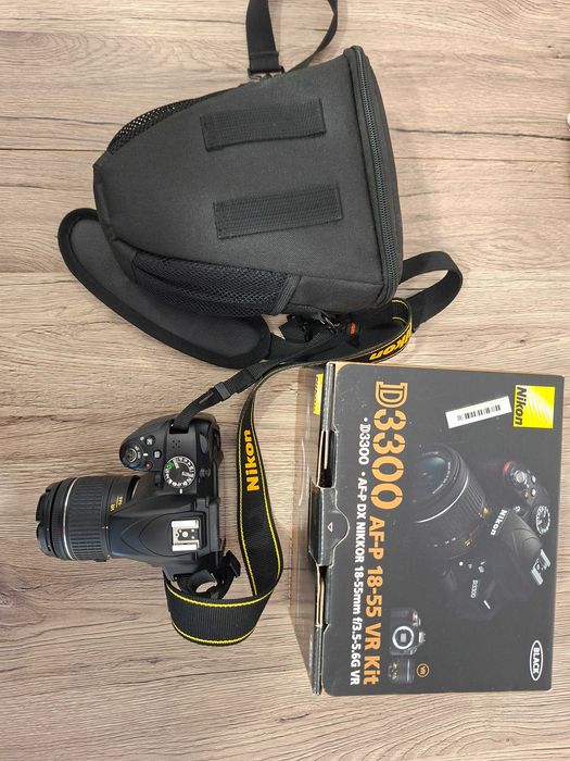aparat nikon d3300 af-p 18-55 vr kit + akcesoria