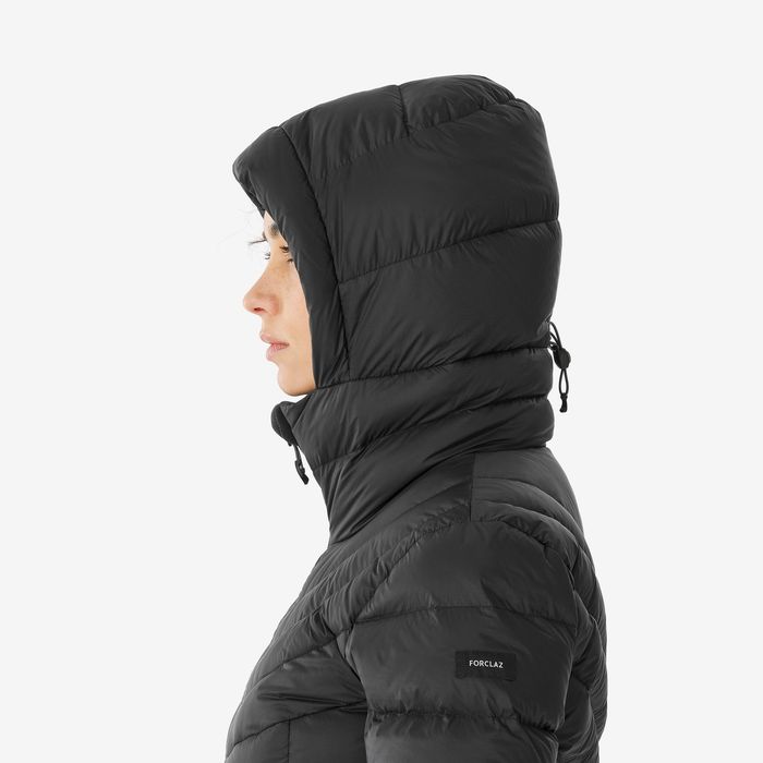 Casaco de penas de Trekking na montanha com capuz MT500 -10°C Mulher