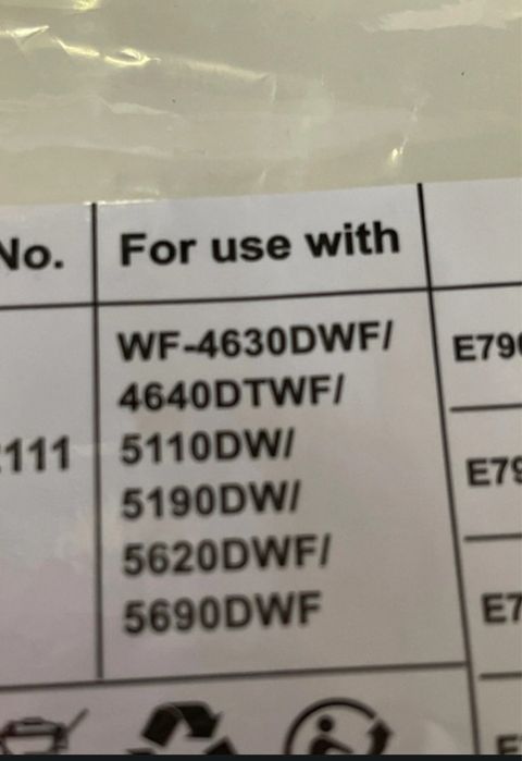 Cartucho de tinta para impressora 6 unidades