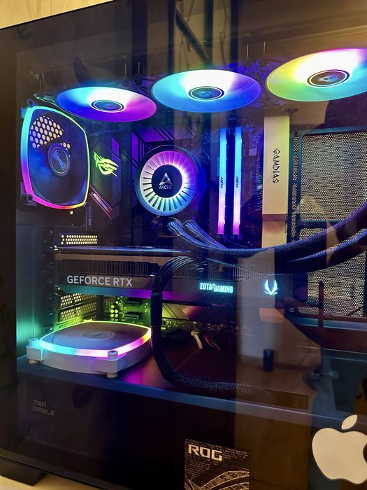 Топ комплект  Ryzen 7 5800X3D + ROG strix B550-f gam wifi + arctic liquid freezer 3 a-rgb