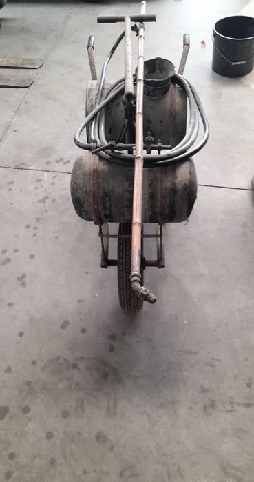 Pulverizador sulfatar cobre manual carro de mão vintage