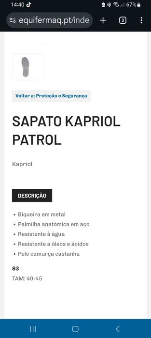 Bota de trabalho 38