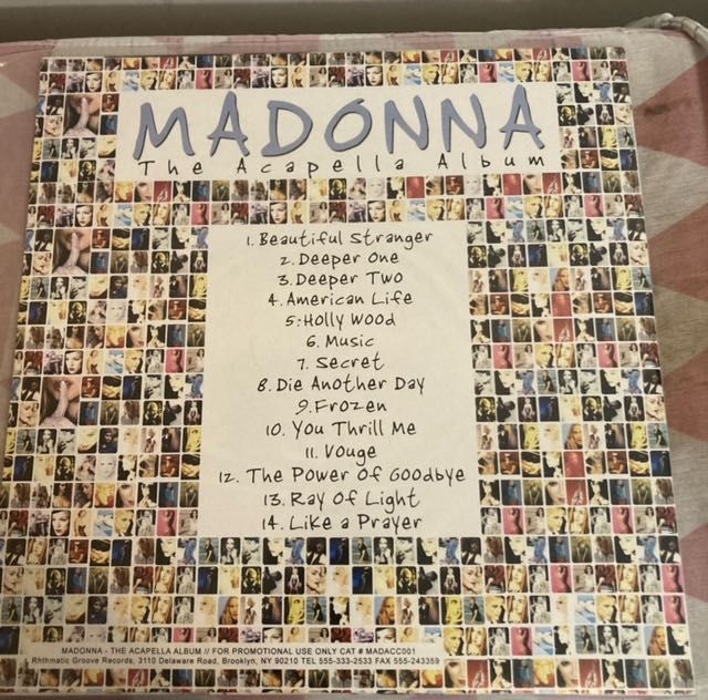 Madonna The Acapella Album Lp