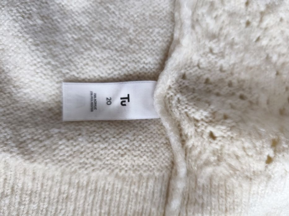 Sweter ażurowy roz 48. 4XL
