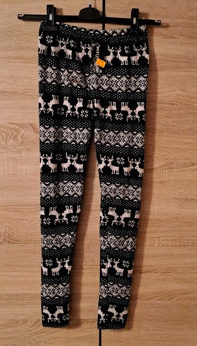 Spodnie / legginsy dziewczęce / rozmiar XS