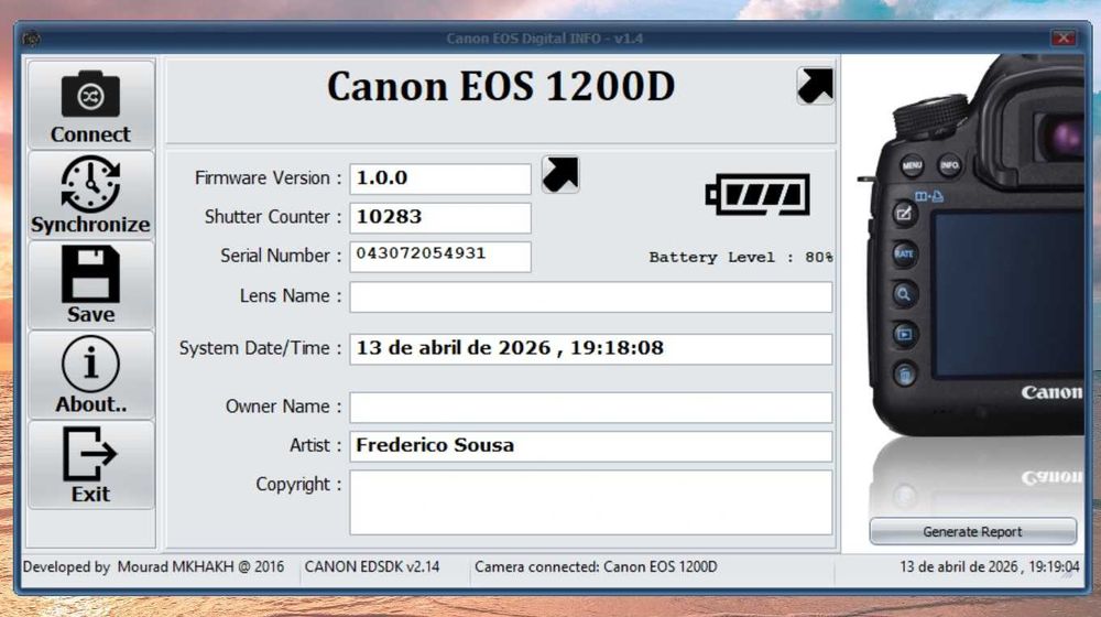Canon EOS 1200D c/ Lente EF-S 18-55mm