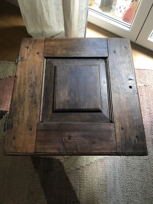 Mesa de apoio de madeira vintage