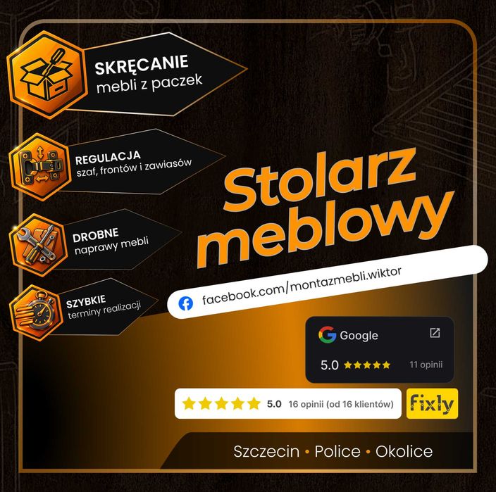 Skręcanie, montaż i naprawa mebli