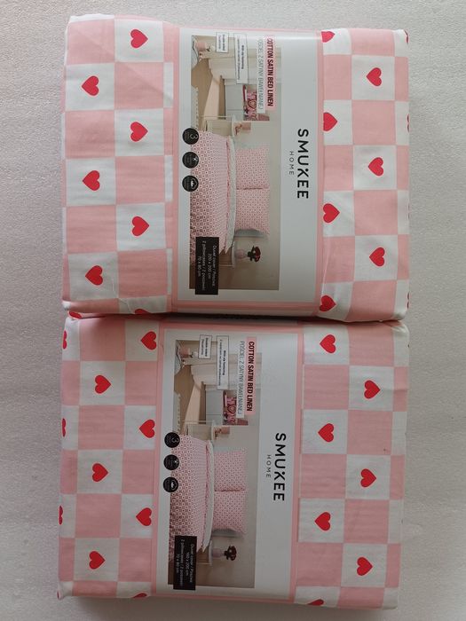 Pościel bawełniana walentynkowa 160x200