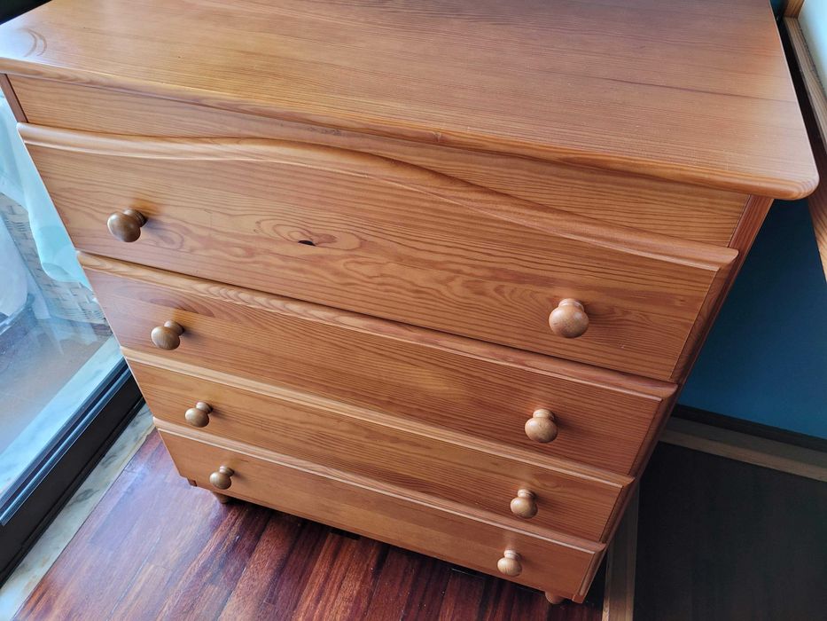 Cómoda com 4 gavetas para quarto Criança/jovem ou adulto